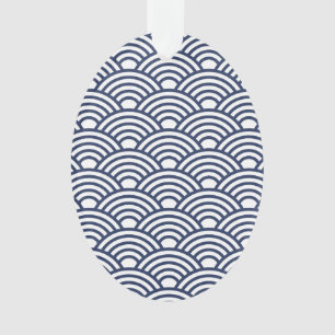 Ornamento Ondas Antigas de Seigaiha Japonês