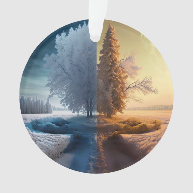 Ornamento One day in winter (Frente)