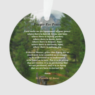 Ornamento Oração Pela Paz