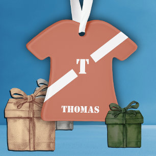 Ornamento Orange Boys Jersey no Natal