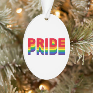 Ornamento Orgulho arco-íris cores gay lgbtq Natal