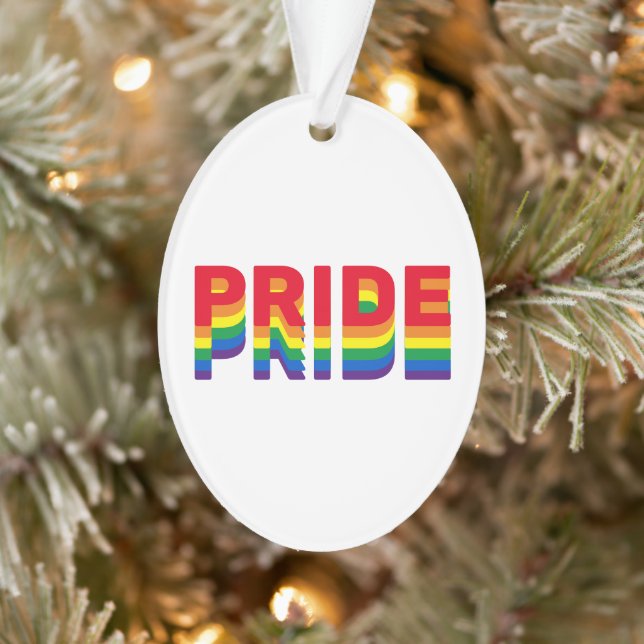 Ornamento Orgulho arco-íris cores gay lgbtq Natal (Árvore)