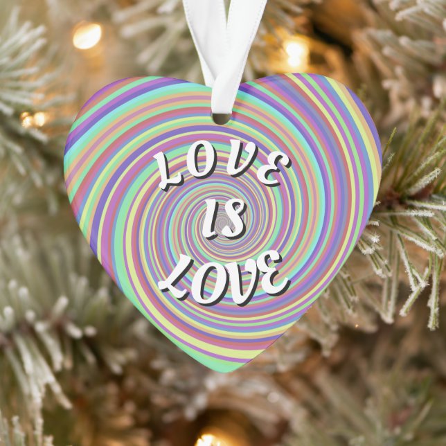 Ornamento Orgulho Love Is Love (Árvore)