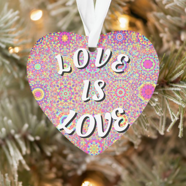 Ornamento Orgulho Love Is Love (Árvore)