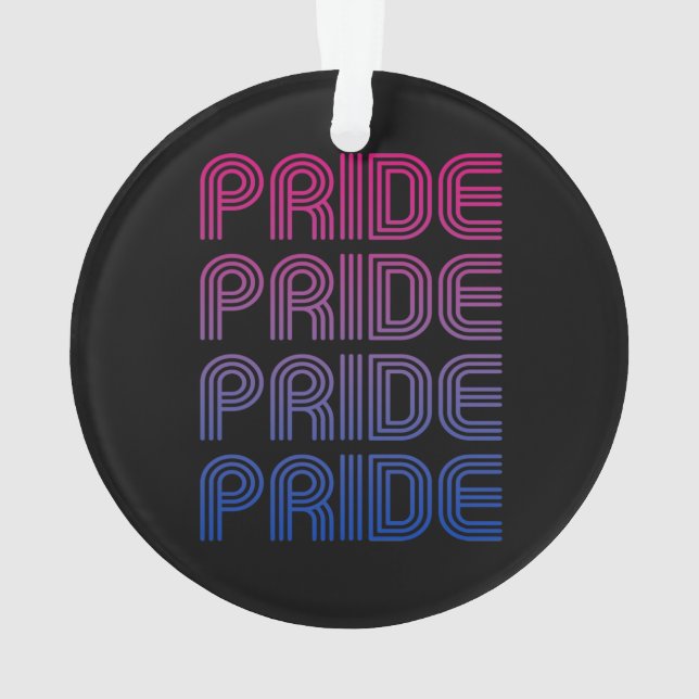Ornamento Orgulho Retro Bissexual (Verso)