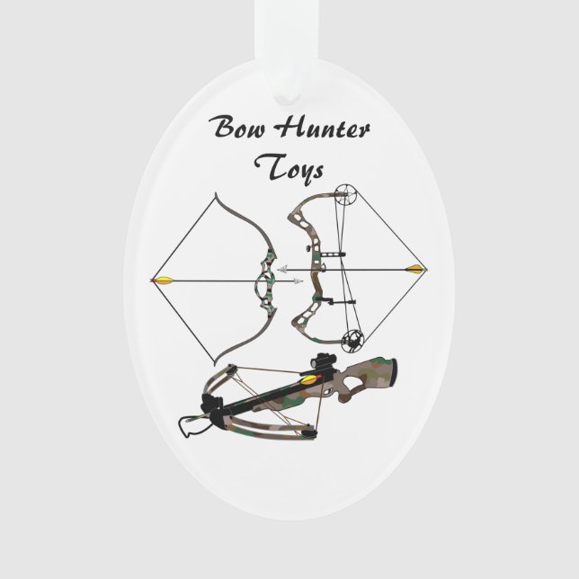 Ornamento Ornament, caça, batedor, Arco Hunter Toys, (Frente)