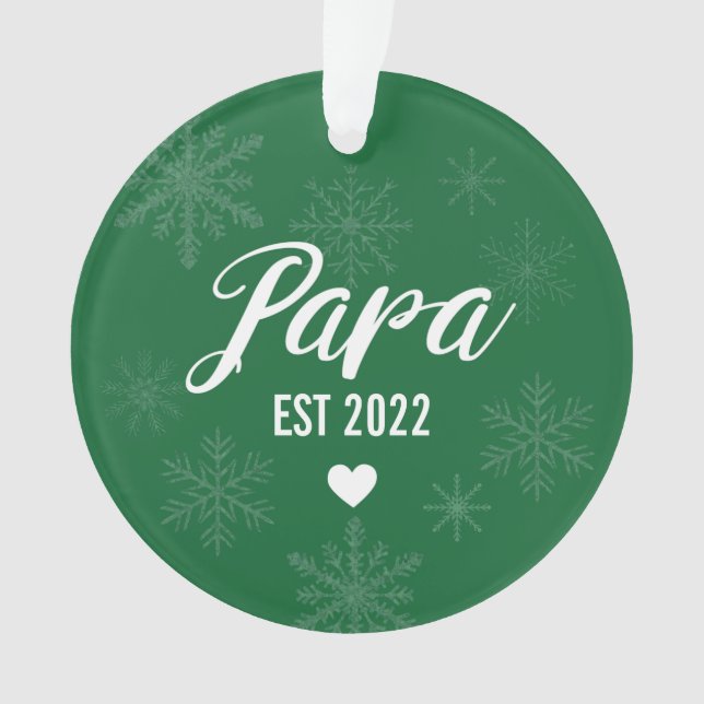 Ornamento Ornament de Gravidez, Papa Est. (Frente)