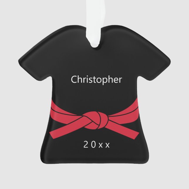 Ornamento Ornament Red Belt Karate (Frente)