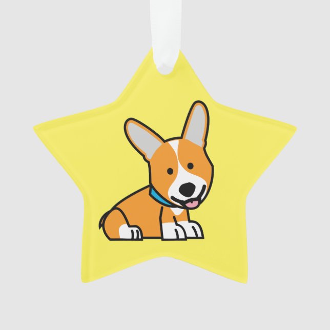 Ornamento Os Corgis do Corgi perseguem o Pembroke feliz (Frente)