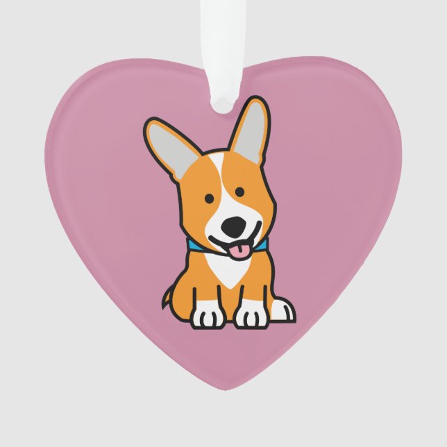 Ornamento Os Corgis do Corgi perseguem o Pembroke feliz (Frente)