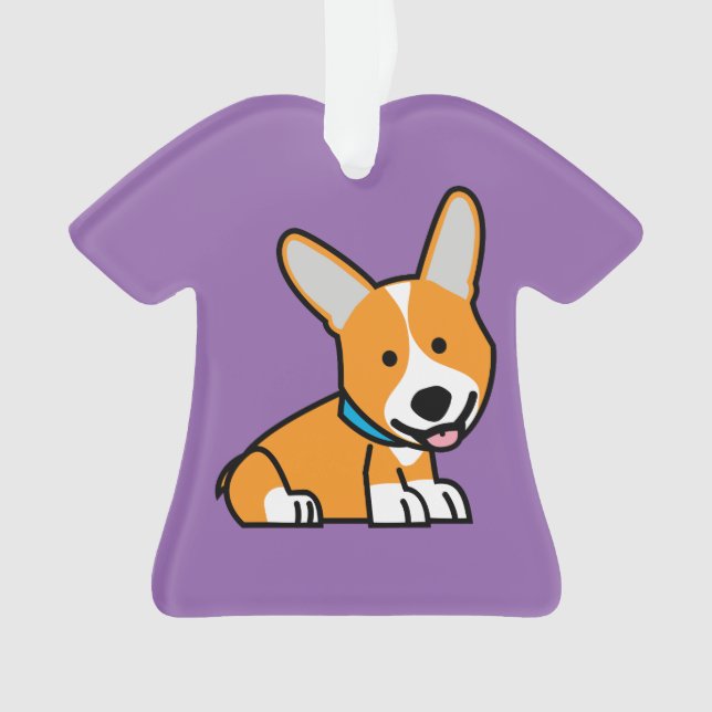 Ornamento Os Corgis do Corgi perseguem o Pembroke feliz (Frente)