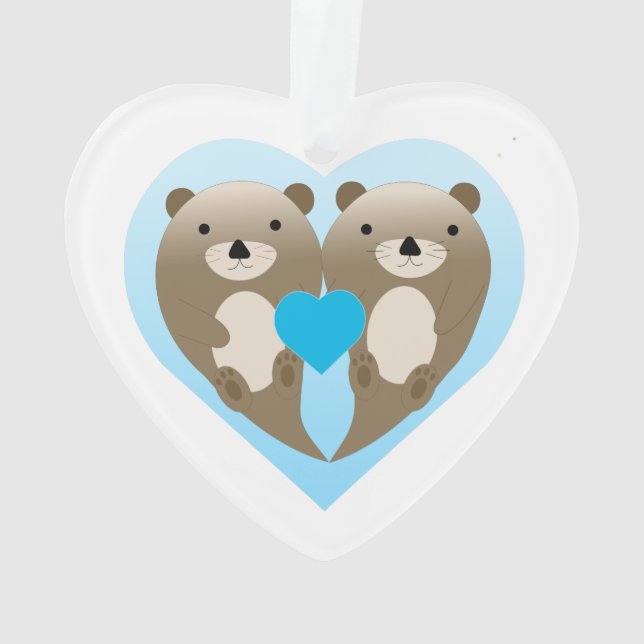 Ornamento Otter Love (Verso)