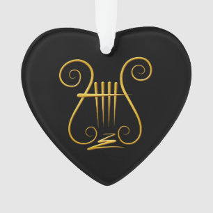 Ornamento Ouro Lyre