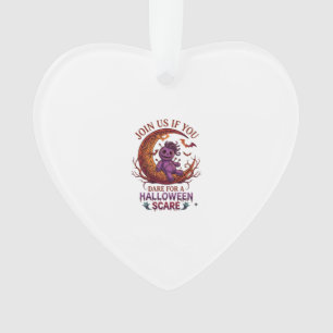 Ornamento Ouse Halloween Medo Boneca Voodoo Roxa Crescente M