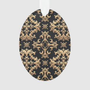Ornamento oval acrílico