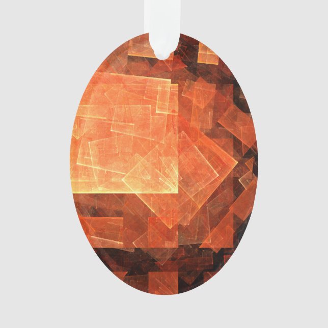 Ornamento Oval Acrítico de Abstrato de Lâmpada da Janela (Frente)