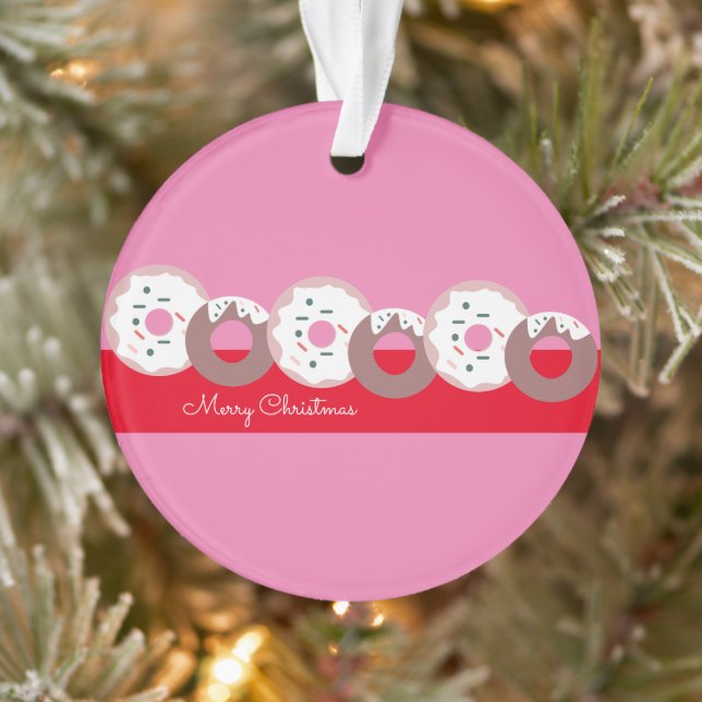Ornamento Padaria de Donuts com Confeitos de Natal (Árvore)