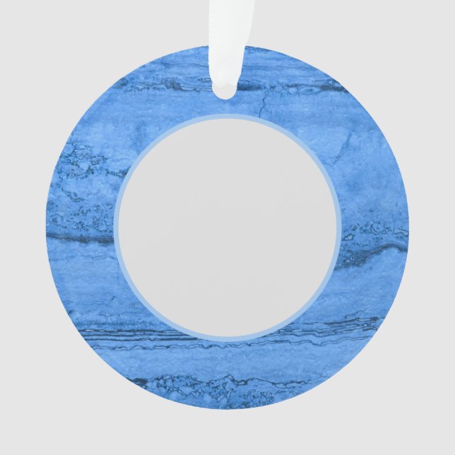 Ornamento Padrão azul granito, mármore azul, pedra azul (Frente)