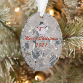 Ornamento Padrão de Corte de Vidro