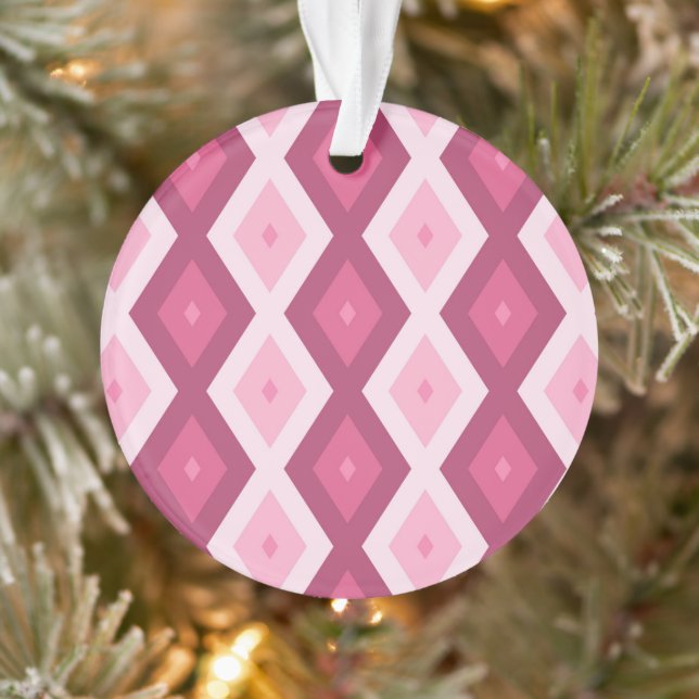 Ornamento Padrão de diamante rosa (Árvore)