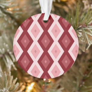 Ornamento Padrão de diamante vermelho
