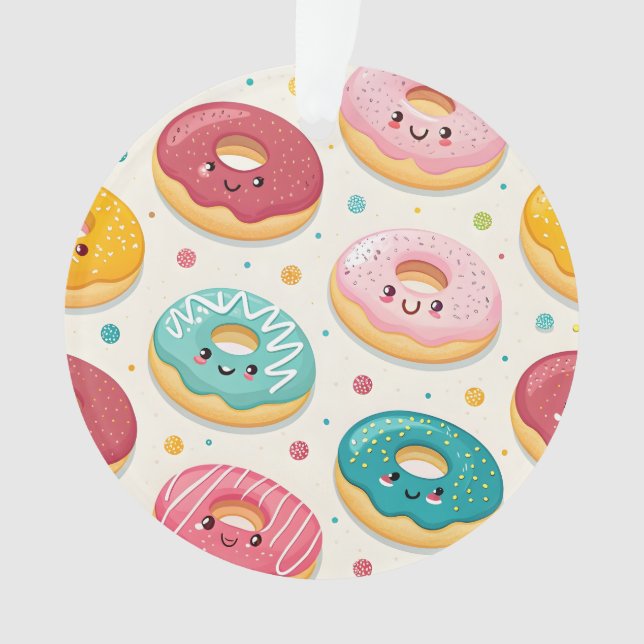 Ornamento Padrão de Donuts (Frente)