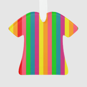 Ornamento Padrão de faixas verticais do arco-íris multicolor