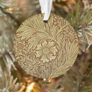 Ornamento Padrão de Flor Antiga Marigold de William Morris