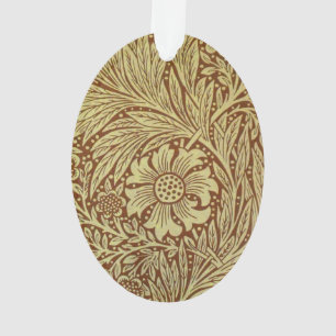 Ornamento Padrão de Flor Antiga Marigold de William Morris