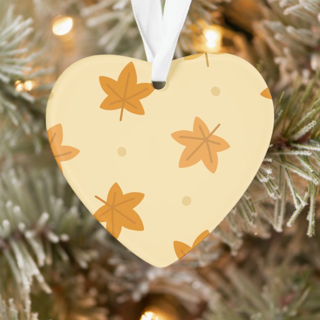 Ornamento Padrão de folhas de outono retrorreflectoras (Árvore)