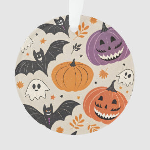 Ornamento Padrão de Halloween e outono