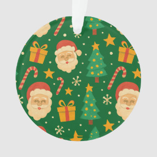 Ornamento padrão de Natal, Árvores e Alegria