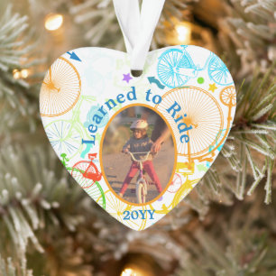 Ornamento Padrão de Neon de Cor Brilhante de Bicicleta Moder