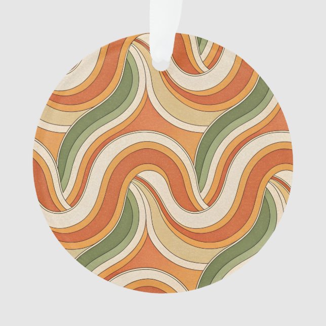 Ornamento Padrão de ondas mágicas (Frente)