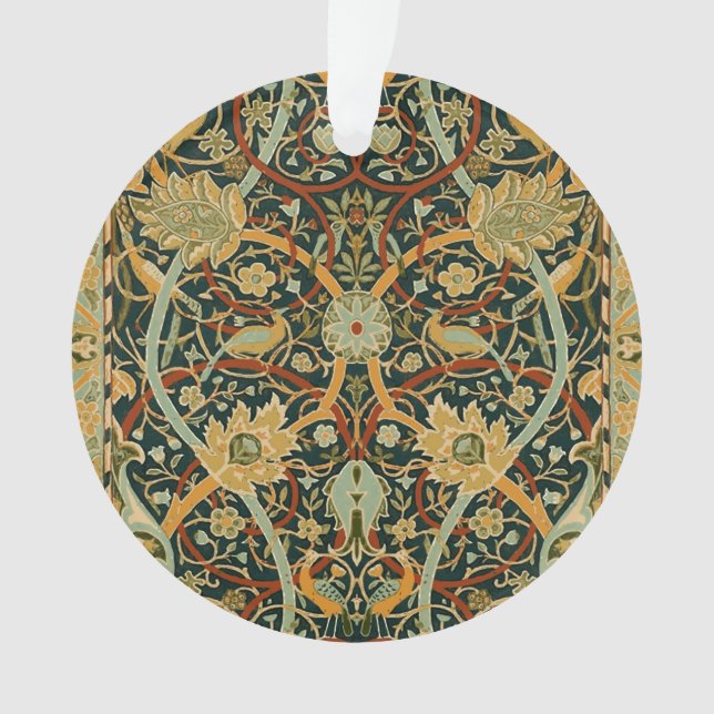 Ornamento Padrão de Tapeçaria da Floresta de William Morris: (Frente)