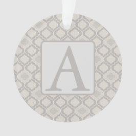 Ornamento Padrão Elegante de Trellis marroquina em tons neut