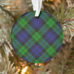 Ornamento Padrão Escocês da Xadrez Tartan Black Watch