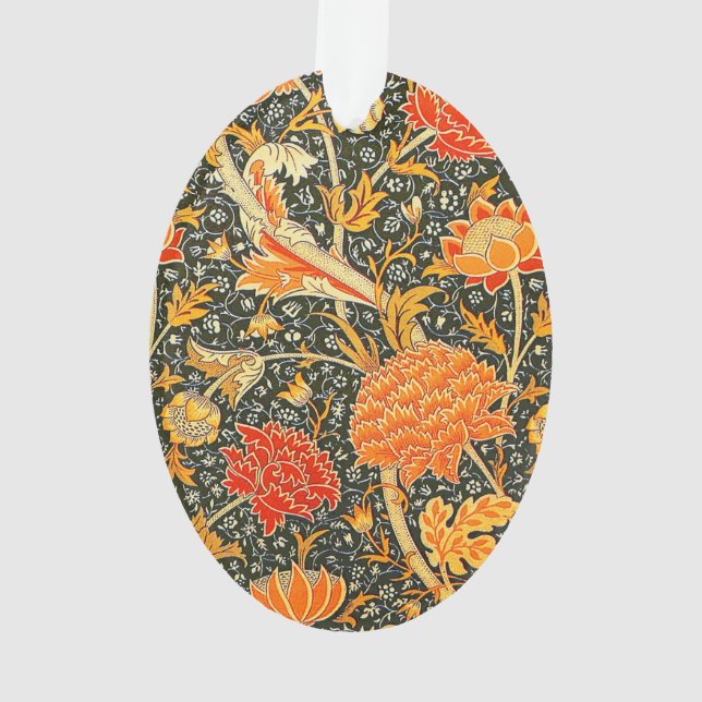 Ornamento Padrão Floral Vintage William Morris Cray (Verso)