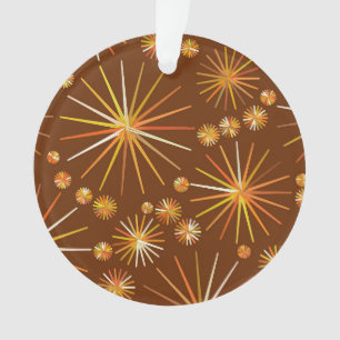 Ornamento Padrão Sputnik de meio século, Castanho de Choco
