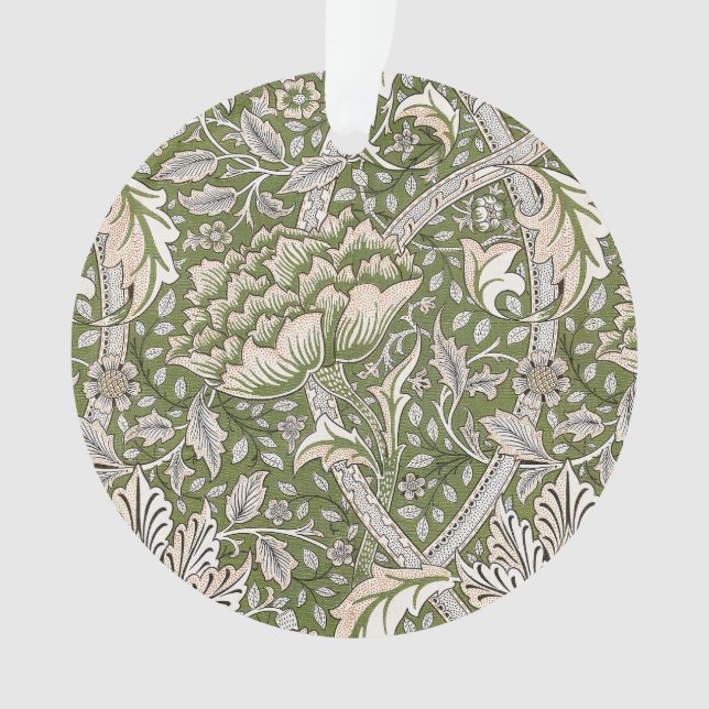 Ornamento : Padrão Verde Windrush de William Morris: Vintage (Frente)
