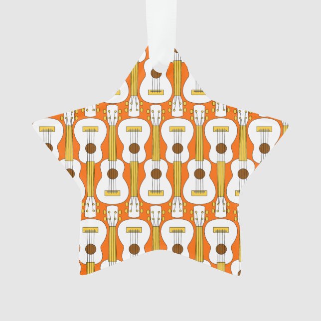 Ornamento Padrão Vertical Ukulele (Frente)