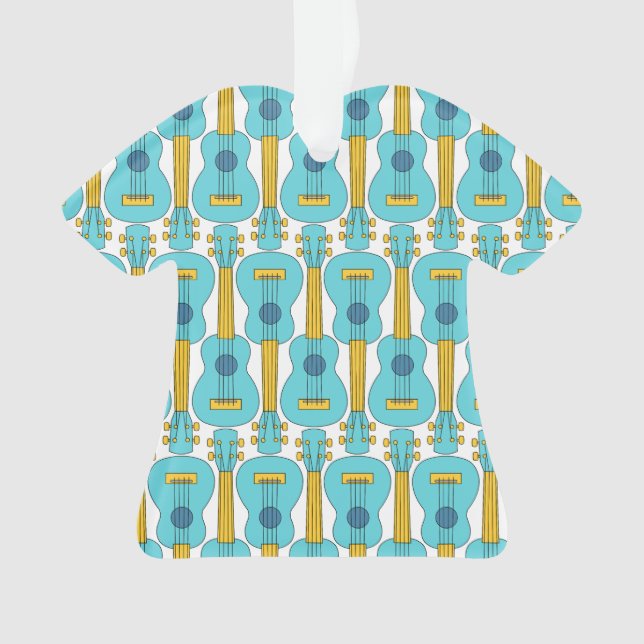 Ornamento Padrão Vertical Ukulele (Frente)
