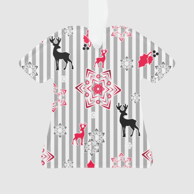 Ornamento Padrões de Natal (Frente)