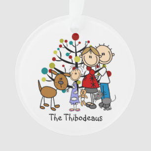 Ornamento Pai De Imagem, Mãe, Rapariga, Pets Arranjo Acrílic