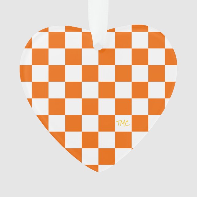 Ornamento Painéis de Verificação Desportivos INICIAIS Laranj (Frente)