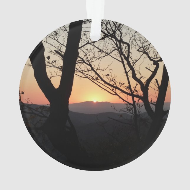 Ornamento Paisagem Nacional do Parque Sunset Shenandoah (Verso)