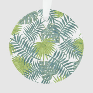 Ornamento Palma de praia tropical deixa a arte gráfica