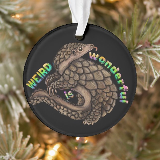 Ornamento Pangolin Weird é maravilhoso (Árvore)