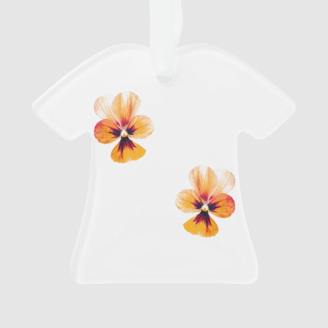 Ornamento pansias laranja (Frente)