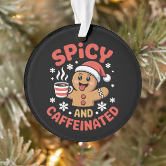 Ornamento Pão de gengibre apimentado e cafeinado Natal Café 
